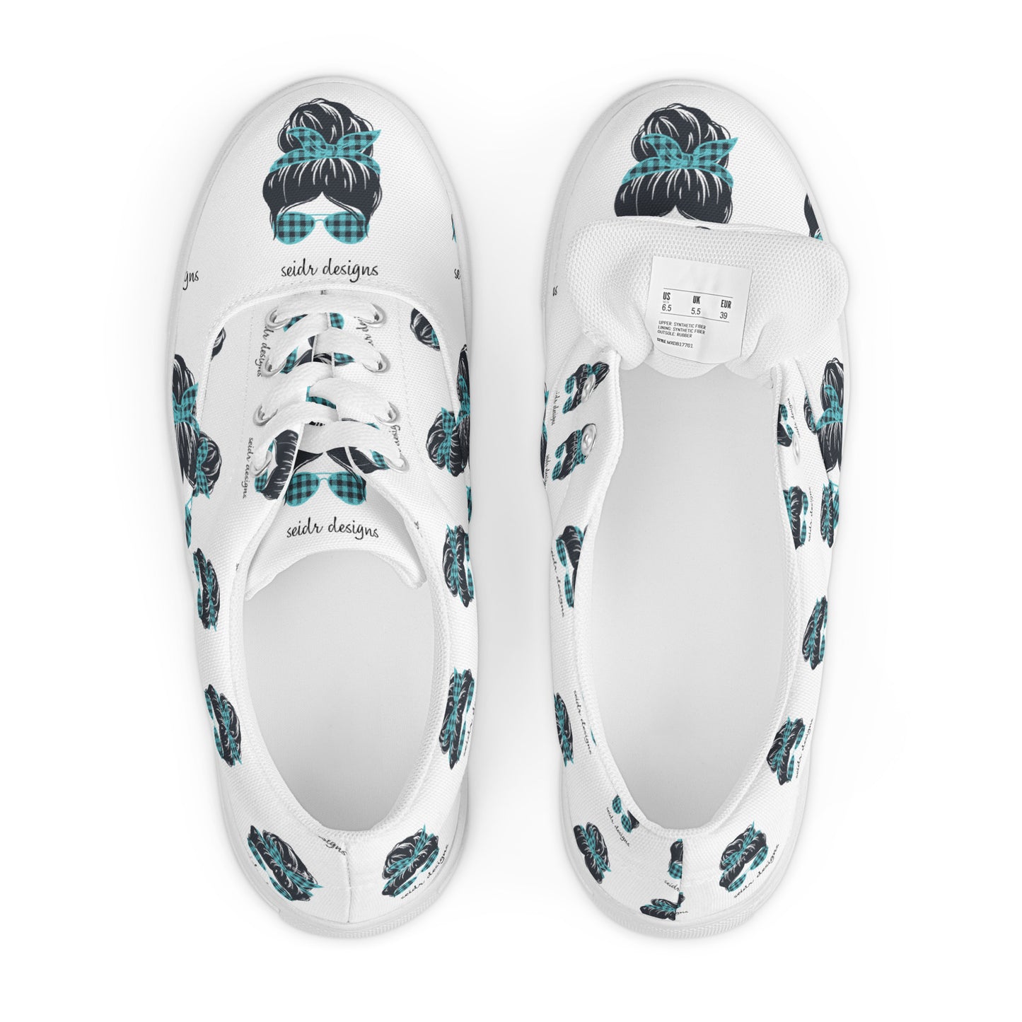 Women’s lace-up canvas shoes